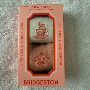Bridgerton 2 pairs crew socks